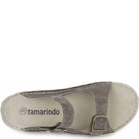 NEW TAMARINDO men\'s discovery adjustable leather strap sandals in pebble main image 4